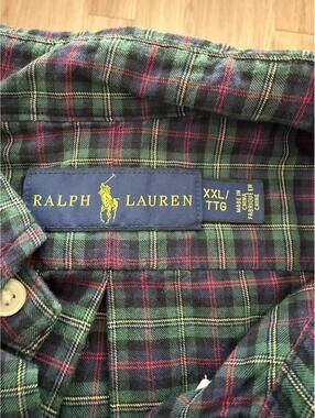 Polo Ralph Lauren 2XL Plaid Button Down Shirt